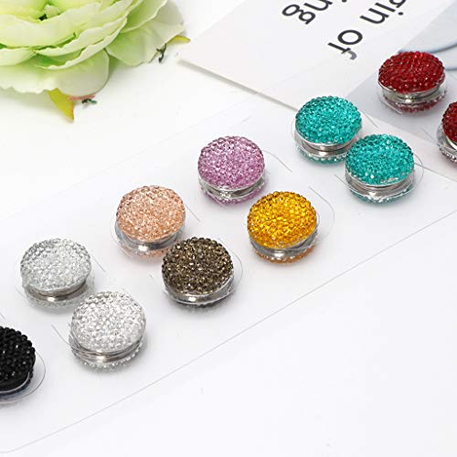 FEIlei Magnetic Hijab Pins, 12 Pairs Muslim Multi-Use Rhinestone Magnetic Scarf Brooches Round Hijab Pins | The Storepaperoomates Retail Market - Fast Affordable Shopping