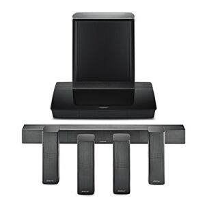 Bose Lifestyle 650 Home Entertainment System, Compatible with Alexa – Black & OmniJewel Ceiling Bracket, Black