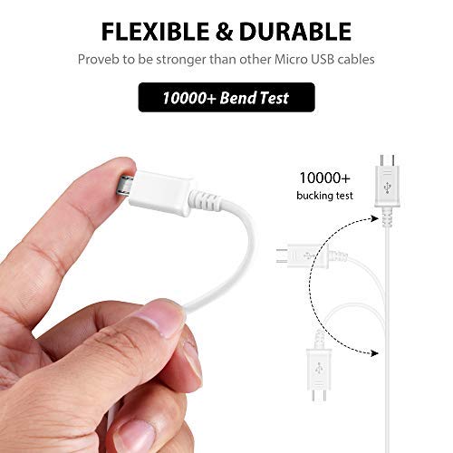 Short MicroUSB Cable Compatible with Your Bose Bose Bluetooth Headset Series 2 with High Speed Charging. (1White,20,cm 8in) | The Storepaperoomates Retail Market - Fast Affordable Shopping