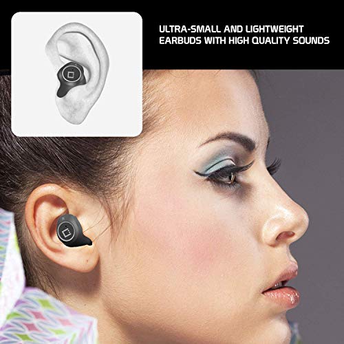 Wireless V5 Bluetooth Earbuds Compatible with Bose SoundLink Color Speaker with Charging case for in Ear Headphones. (V5.0 Black) | The Storepaperoomates Retail Market - Fast Affordable Shopping