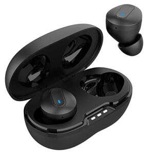Wireless V5.1 Bluetooth Earbuds Compatible with Bose Bose Bluetooth Headset Series 1 with Extended Charging Pack case for in Ear Headphones. (V5.1 Black)