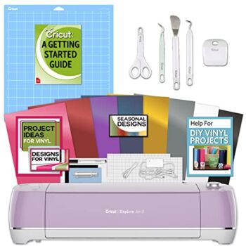Cricut Explore Air 2 Lilac Machine Bundle – Beginner Guide, Tool Kit, Vinyl Pack, Designs & Project Inspiration | The Storepaperoomates Retail Market - Fast Affordable Shopping