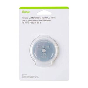 Cricut 45 mm Rotary Blade Refill (3 ct), One Size, Metal