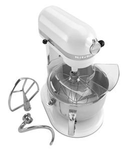 KitchenAid KP26M1XWH 6 Quart Heavy Duty “Professional Series” Stand Mixer With Bowl Lift Arms – White