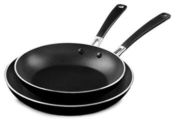 KitchenAid Onyx Black, M Aluminum Nonstick 10″ and 12″ Skillets Twin Pack, Medium | The Storepaperoomates Retail Market - Fast Affordable Shopping