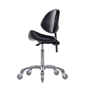 FRNIAMC Adjustable Saddle Stool Chairs With Back Support Ergonomic Rolling Seat For Medical Clinic Hospital Lab Pharmacy Studio Salon Workshop Office And Home
