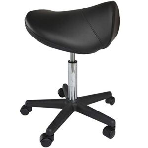 WEIYV- Chairs,Swivel Chairs, Work Chair Rotate Saddle Chair Lifting Master Stool with Roller Home Beauty Haircut Tattoo Artist Work Stool Salon Stool Massage Stool Fashion Choice