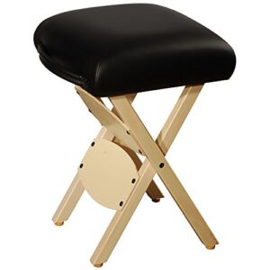 Mt Massage Tables Wooden Handy/Folding Massage Stool Black