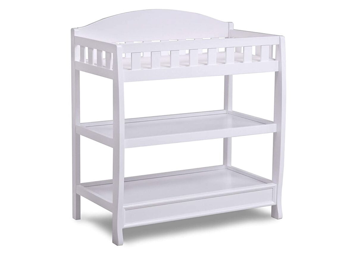Delta Children Infant Changing Table with Pad, White | The Storepaperoomates Retail Market - Fast Affordable Shopping