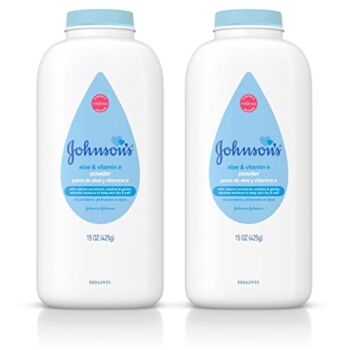 Johnson’s Baby Powder, Naturally Derived Cornstarch with Aloe & Vitamin E for Delicate Skin, Hypoallergenic and Free of Parabens, Phthalates, and Dyes for Gentle Baby Skin Care, 15 oz (Pack of 2) | The Storepaperoomates Retail Market - Fast Affordable Shopping