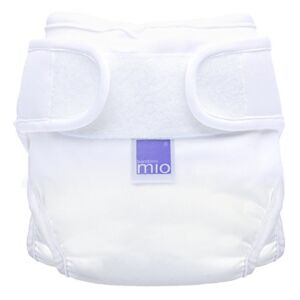 Bambino Mio, mioduo Cloth Diaper Cover, White, Size 1 (<21lbs)