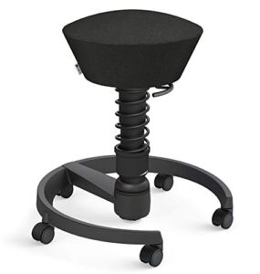 aeris Swopper Air New Edition Ergonomic Stool with castors – Dynamic Office Chair for a Healthy Back – Office Stool and seat Trainer – 17.7-23.2″ Spring strut Type Standard