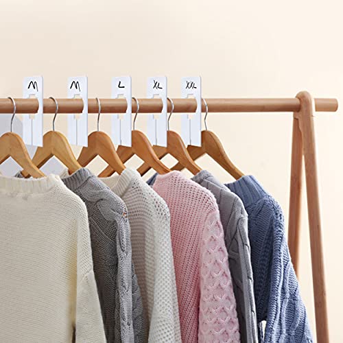 30 PCS Rectangular White Plastic Closet Dividers with a Bonus Marker, Writable and Reusable for Sorting Clothing Size, Color,, Size 2” x 5.4’’(Inner Diameter 1.4”) | The Storepaperoomates Retail Market - Fast Affordable Shopping