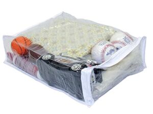 Fba Clear Vinyl Zippered Sweater Clothing Storage Bag 11 x 15 x 4 Set of 10