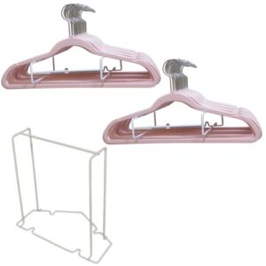 Evelots 2 Pack Hanger Organizer-Up to 50 Each-Wall/Free Standing-Laundry/Closet