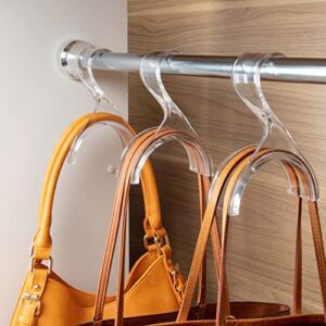Luxe Bag Care Luxury Handbag Closet Hanger (1 Piece) – Protect, Organize, Display Your Pocketbook – Saves Integrity of Handbag Handles, No More Creasing – Organize & Store Purses – 12 lb Capacity