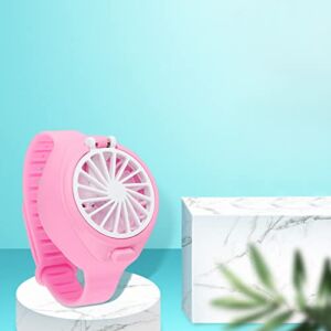 VVIA Portable Air Conditioner USB Personal Mini With 3-Speed LED Light For Home Office Bedroom BRLZ-50, Pink