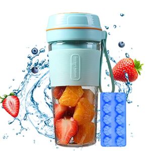 BLUWTE Portable Blender with Ice Cube Mold , USB Rechargeable Personal Blender