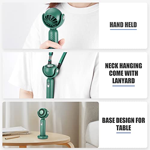 Odoland Portable Handheld Fan, Mini Personal USB Rechargeable Hand Fan with 3 Speed Small Pocket Fan Personal Desk Table Fan for Outdoor Travel Office Women Men, Green | The Storepaperoomates Retail Market - Fast Affordable Shopping