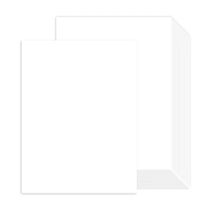 100 Sheets White Cardstock 8.5 x 11 Thick Paper, Goefun 80lb Card Stock Printer Paper for Invitations, Menus, Wedding, DIY Cards
