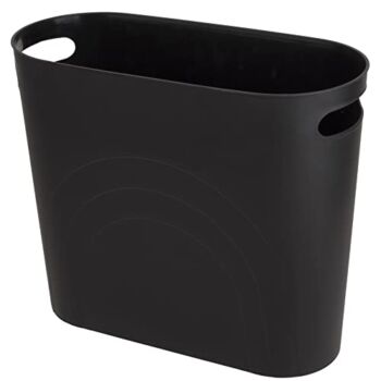 Small Trash Can Garbage Can Container Bin with Handles 3 Gallons Plastic Wastebasket for Bathrooom, Bedroom, Office, Kitchen, Laundry Room, Dorm Room – Black | The Storepaperoomates Retail Market - Fast Affordable Shopping