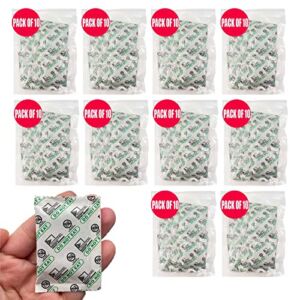 400cc Oxygen Absorbers for Food Storage, 100 PCS O2 Absorbers Food Grade for Mylar Bags, Mason Jars, Vacuum Bags, Flour, Wheat, Oats and Freeze Dried Foods Long Term Storage (400cc, 100Packets)