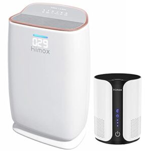 HIMOX Air Purifier for Pets Home, Remove 99.97% Dust, Smoke, Pet Hair Dander, Mold and Pollen, Ultra Quiet for Home Bedroom Office Classroom