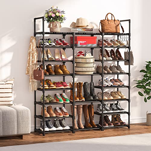 Tribesigns Large Shoe Rack Shoe Organizer 8 Tiers Shoe Rack for Closets Heavy Duty Metal Shoe Rack Large Capacity up to 50 Pairs Shoe Shelf Boots Organizers and Storage for Entryway | The Storepaperoomates Retail Market - Fast Affordable Shopping