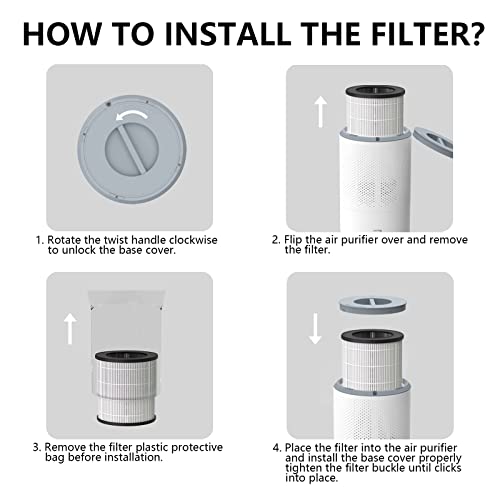 Air Purifier A2 Replacement Filter, VEWIOR H13 True HEPA Air Cleaner Filter | The Storepaperoomates Retail Market - Fast Affordable Shopping