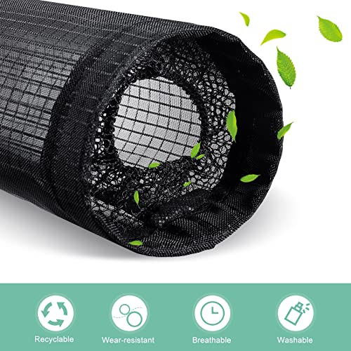 Plastic Bag Holder Breathable Mesh Hanging Storage Dispensers Recycling Grocery Bag Storage Container Folding Hanging Shopping Bag Holder for Home and Kitchen(Black,4 Packs) | The Storepaperoomates Retail Market - Fast Affordable Shopping
