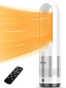 Zicooler Space Heater, 1000W Fast Heating Ceramic Electric Heater, 11 Modes, Overheating & Tip-Over Protection, 33ft Remote, 1-9H Timer, 80° Oscillating Portable Heater for Indoor Use