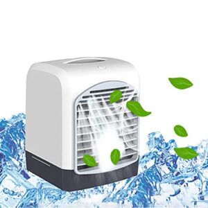 Mini Air Conditioner Fan – Multifunctional Summer USB Cooler Air Conditioner Humidifier Purifier Air Cooler Fan – Portable Quiet Air Cooler Fan with 3-Speed Adjustment for Home Office Bedroom Desk