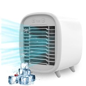 Powerful, Quiet Oscillating Portable Air Conditioner, Outdoor & Indoor USB Desktop Air Cooler Fan, Personal Cooling Fan, Strong Wind, for Large Home, Office, Bedroom, Parlor