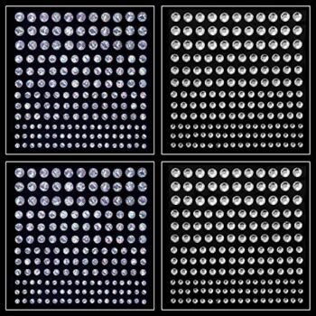1320 Pcs 8 Sheets Rhinestone Stickers 3/4/5/6 mm Self Adhesive Rhinestones Gems for Face Eyes Makeup Hair Body (Clear, AB Color) | The Storepaperoomates Retail Market - Fast Affordable Shopping