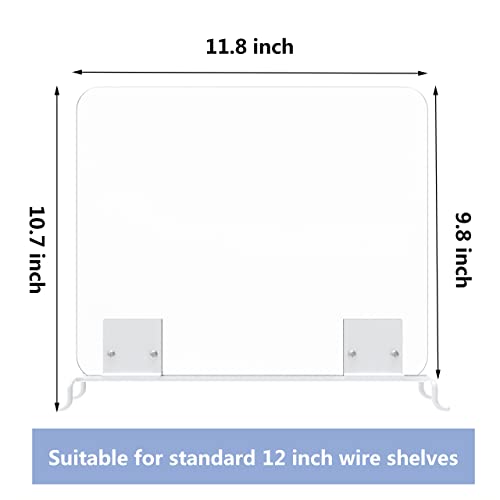 BTSD-home 6 Pack Acrylic Wire Shelf Dividers for Closet Organization Clear Shelf Dividers for Wire Shelves in Bedroom, Kitchen and Office | The Storepaperoomates Retail Market - Fast Affordable Shopping