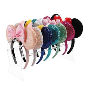 Pengup Heaband Holder Organizer,Acrylic Disney Ear Display Stand Jewelry Storage for Show Selling.