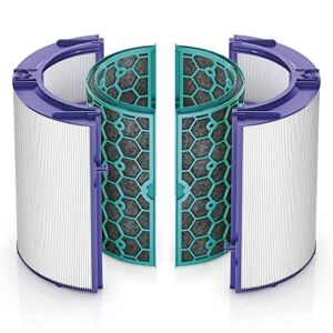 Replacement HEPA Filter for Dyson HP04 TP04 DP04 TP05 DP05 Filter Air Purifier Sealed Two Stage 360° Filter System Pure Cool Purifier Fan Glass HEPA Filter & Activated Carbon Filter