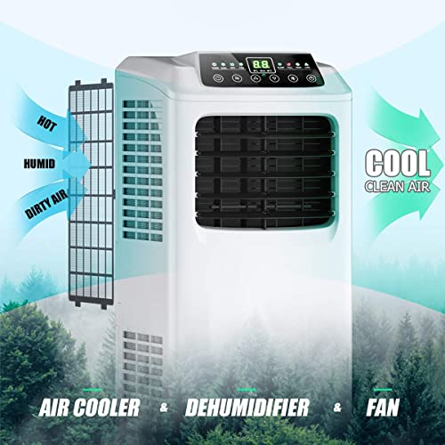 ARLIME Air Conditioner Portable 8000BTU, 3-in-1 Floor AC Unit with Dehumidifier & Fan Modes, Room Air Conditioner Remote Control, Standing Air Conditioner for Rooms Up to 230 Sq, White | The Storepaperoomates Retail Market - Fast Affordable Shopping