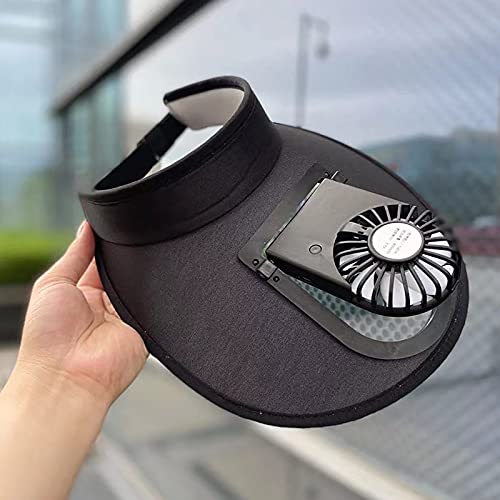 USB Charging Baseball Golf Fan Hat, Portable Fan Cap, for Men Women Adults Teens, Cool Your Face, for Hot Sun Summer Camping & Hiking, Band at The Hat’s Back Could Be Adjustment (Black) | The Storepaperoomates Retail Market - Fast Affordable Shopping
