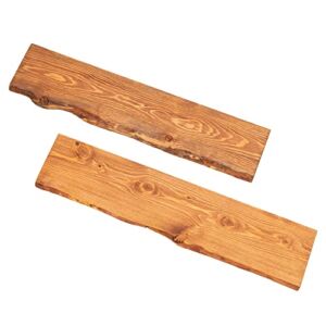 PIPE DECOR 36” Sustainable Sunset Cedar Live Edge Wood Shelf (Wood Only) 2-Pack
