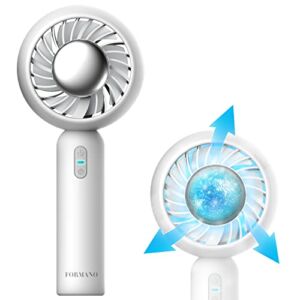 Handheld Fan – Formano Smart Cooling Hand Held Fan, Battery Operated Rechargeable Mini Portable Personal Fan with Ice Cooling Mode that Blows Cold Air for Women Men Girls Kids Outdoor