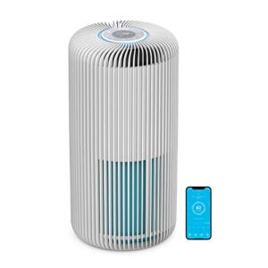 Pure Enrichment® PureZone™ Turbo Smart Air Purifier for Large Rooms (1050 sq. ft. in 30 min.) – Energy Star Rated, 5 Stage Filtration, Smartphone Compatible, Traps Germs, Smoke, & Dust (White)