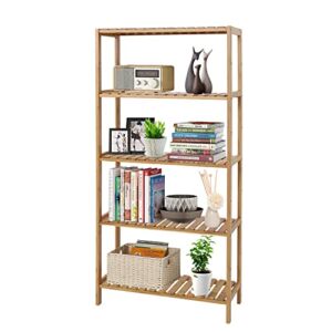 KINBOR BABY Kinborbaby Storage Shelf Bamboo Shelf – Bathroom Shelf, Bamboo Shelf, Bamboo Bookshelf, Bathroom Rack