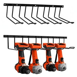 Heavy Duty Floating Tool Shelf, Power Tool Organizer for Handheld Power Tools, Drill Holder Wall Mount Storage Rack, 100# Weight Limit, Compact Removable Design, Perfect for Father’s Day