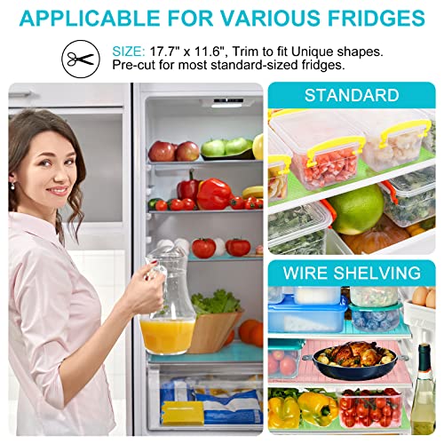 Honeydak 32 Pcs Refrigerator Liners Washable Mats Liner Covers Pads Waterproof Oilproof No BPA Home Kitchen Gadgets 17.7 x 11.6 inches | The Storepaperoomates Retail Market - Fast Affordable Shopping