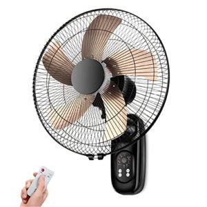 Wall Mount Fan, 16 Inch 5 Blades 3 Speeds Metal Fan, High Velocity Oscillating Fan for Industrial, Commercial and Residential Use