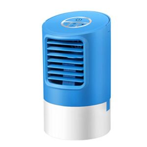 Garneck 1PC Air Conditioner Fan Portable Personal Easy to Use Air Space Cooler Humidifier Cooling Fan for Home with US Plug (Blue)