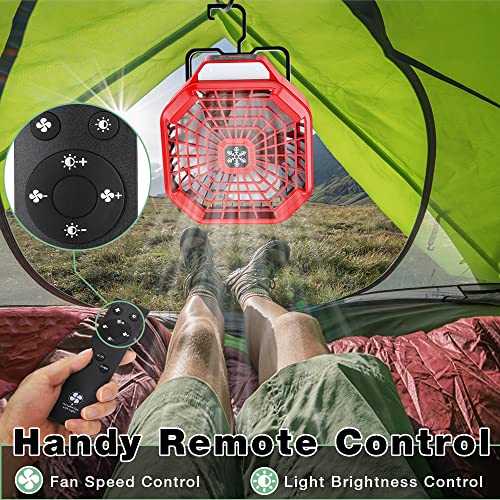 Tent Fan Camping Fan For Milwaukee Fan Cordless Fan, WaxPar USB Floor Fan with Light Compatible with Milwaukee M18 Battery Powered Fan 18V Li-Ion Battery, Remote, Timer | The Storepaperoomates Retail Market - Fast Affordable Shopping