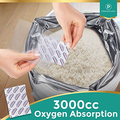 Premount 25 Oxygen Absorbers For Food Storage 3000cc – (25 Packs of 1) Individually Sealed FDA Food Grade Oxygen Absorbers For Long Term Food Storage, Mylar Bags, Harvest Right Freeze Dryer & Canning | The Storepaperoomates Retail Market - Fast Affordable Shopping
