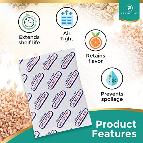 Premount 25 Oxygen Absorbers For Food Storage 3000cc – (25 Packs of 1) Individually Sealed FDA Food Grade Oxygen Absorbers For Long Term Food Storage, Mylar Bags, Harvest Right Freeze Dryer & Canning | The Storepaperoomates Retail Market - Fast Affordable Shopping